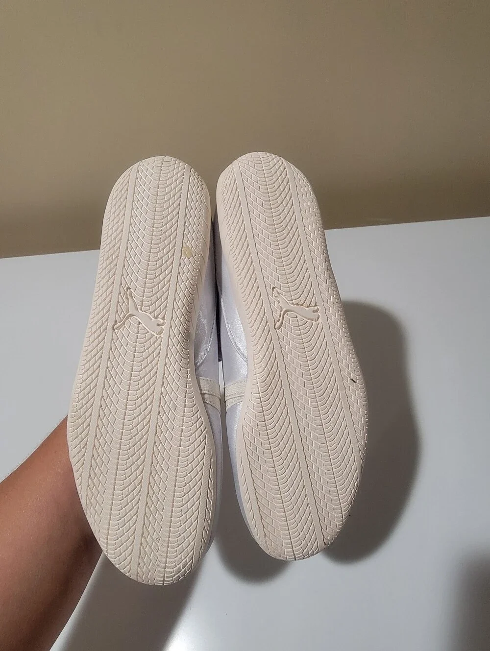 Puma Speedcat Silver Mist Ballet Slip-On Sneakers Size 8 READ DESCRIPTION